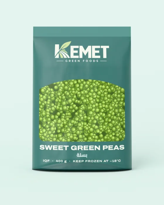 Frozen peas pouch in frost teal